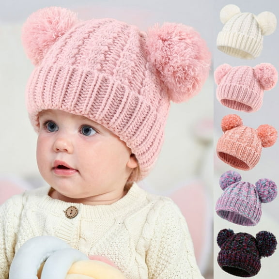 Baby Girl Hats Knit Baby Winter Hat Cute Baby Beanies for Girls Boys Thick Warm Toddler Hat