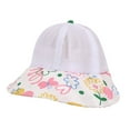 thumbnail image 1 of Baby Girl Hats Toddler Summer Autumn Flower Prints Adjustable Sun Hat Pink One Size, 1 of 4
