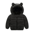 thumbnail image 1 of Baby Girl Jacket Cute Bear Ear Hooded Jackets with Pockets Zipper Windproof Jacket Outwear for Baby Girls Fall Outfits for Girls 18-24 Months Baby Girl Winter Clothes, 1 of 3