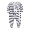 thumbnail image 1 of Baby Girl Jumpsuit Button Long Sleeve Cute Print Soft Breathable Jumpsuit Toddler Clothes White 3 Months, 1 of 2