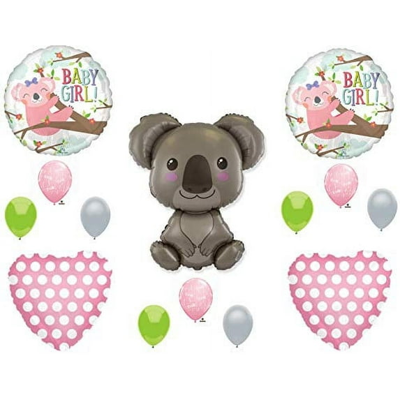 Baby Girl Koala Bear Shower Party Balloons Decoration Supplies It's A Girl!