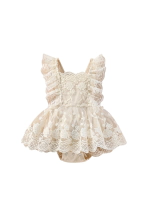 Baby Girl Lace Romper Dress Boho Clothes Cake Photography Outfits 0-3 Months