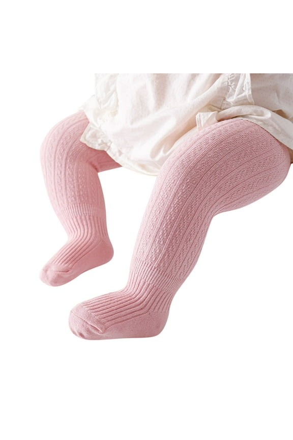 Baby Girl Leggings Solid Knitted Pantihose Stretchy Spring Summer Pantyhose Tights