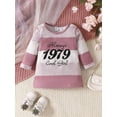 thumbnail image 1 of Baby Girl Letter Graphic Colorblock Sweatshirt Dress, 1 of 4