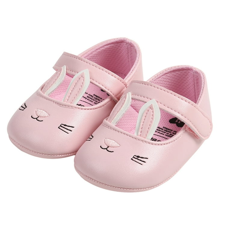 Baby Girl Lightweight Shoes Cute Rabbit Ear Soft Rubber Sole Shoes