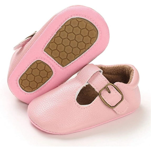 Baby Girl Mary Jane Flats Lace Bow Non-Slip Soft Sole Newborn First Walker Wedding Princess Party Dress Shoes