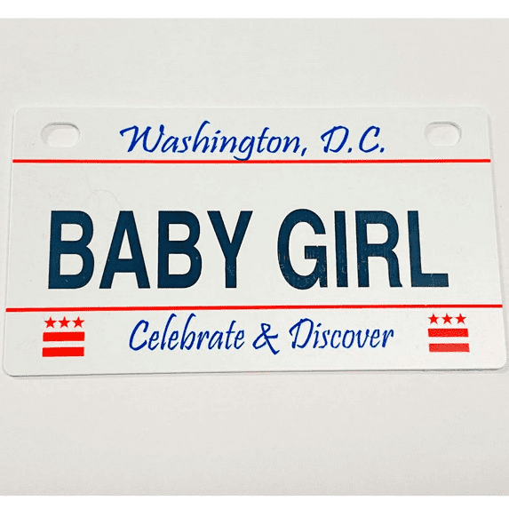 Baby Girl Mini Bike Plate