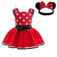 thumbnail image 1 of Baby Girl Mini Mouse Costume Romper with Headband Halloween Birthday Party Dress Onesie, Size for 9-12 Month, 1 of 7