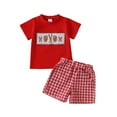 thumbnail image 1 of Baby Girl Newborn Clothes Cute Baby Girl Clothes, Fashion Girls Casual Short Sleeve Round Neck Collar Botton Solid Short Pants Sets, 1 of 9