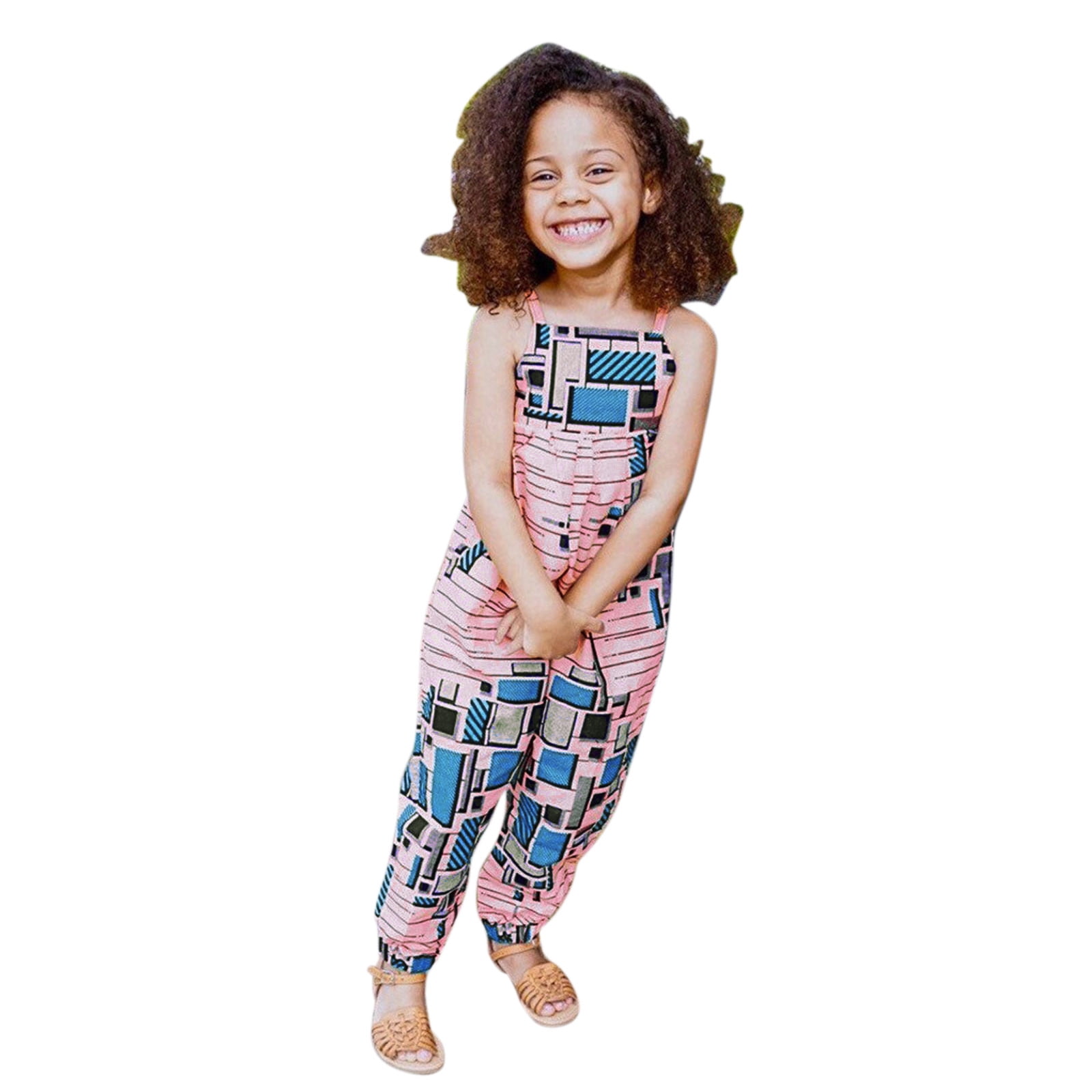 Baby Girl Onesies Traditional Style Sleeveless Kids Ankara Backless