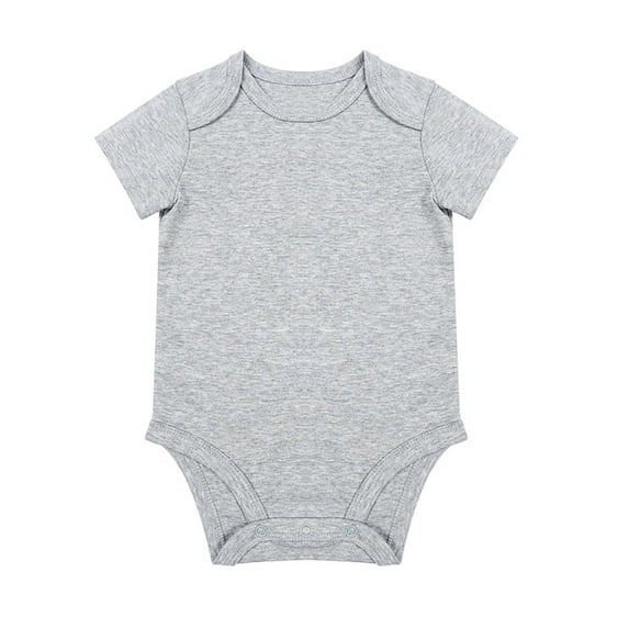 Baby Girl Onesies Unisex Boy Girl Solid Baby Bodysuit Blank Suitable Comfort Clothes Baby Girl Clothes Light Gray 18 Months-24 Months