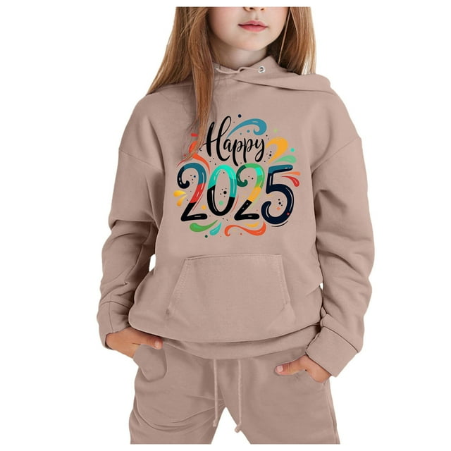 Baby Girl Outfits Boys Casual Fashion Long Sleeve 2025 New Year Hooded