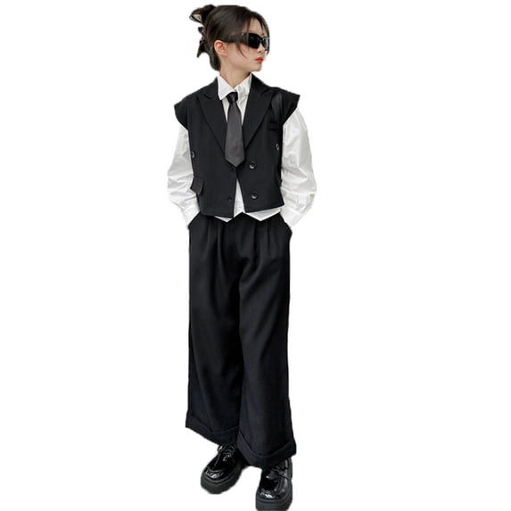 Trespass Kids' Oskar Vest – Black, Size 11-12 Years, Leather Lining, Zip Front, Machine Washable