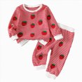 thumbnail image 1 of Baby Girl Outfits Toddler Fall Winter Clothes Cute Long Sleeve Sweatshirt Tops Pants Set Infant 2Pcs Clothing, 1 of 9