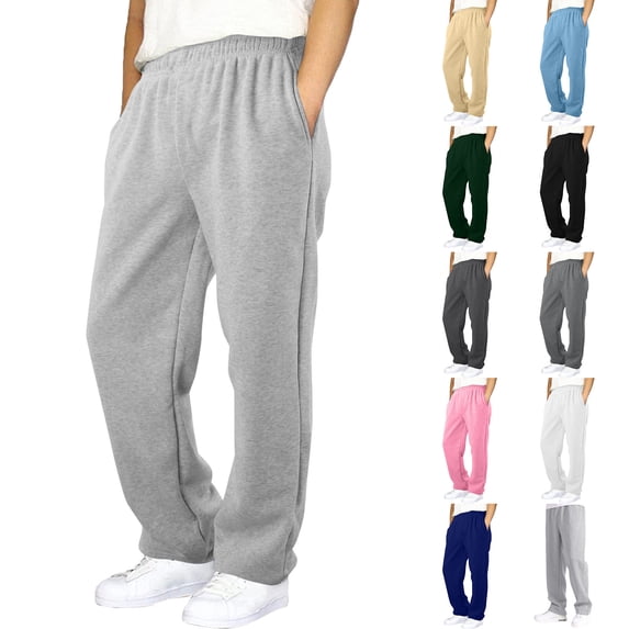 Baby Girl Pants Boys Elastic Waist Loose Fit Wide Leg Jogger Sweatpants No Drawstring Casual Pink 15-16 Years