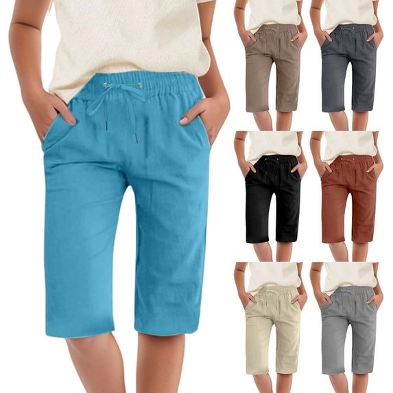 Baby Girl Pants Kids Summer Casual 5 Inch Shorts Soft Breathable Daily Wear Red 12-13T