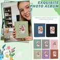 thumbnail image 1 of Baby Girl Photo Album - Fabric Cover Scrapbook for Children, Infant Memory Book with 100 Pocket Pages, Holds 4x6 Pictures (4R, 6-Inch, 100 Pages) 1*Album, 1 of 6