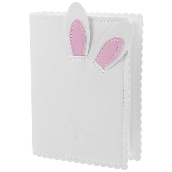Baby Girl Photo Album Journal Supplies for Girls 4x6 Mini Memory Book White