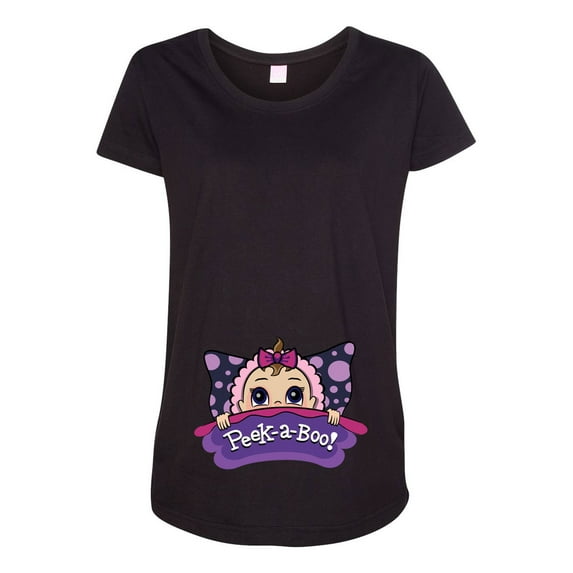 Baby Girl Pillow Cute Pregnant Expecting Mom Maternity DT T-Shirt Tee