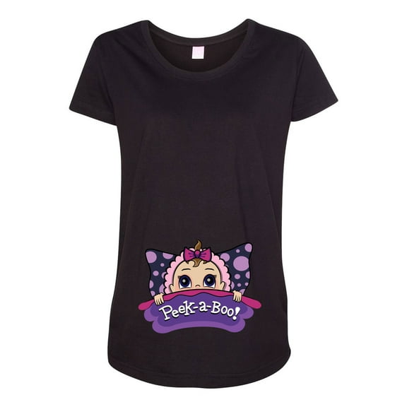 Baby Girl Pillow Cute Pregnant Expecting Mom Maternity DT T-Shirt Tee