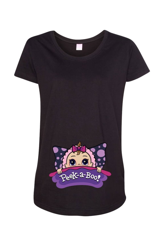 Baby Girl Pillow Cute Pregnant Expecting Mom Maternity DT T-Shirt Tee