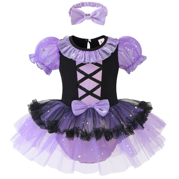 Sueea Princess Dress, Tutu Dress, Romper, Headband, Little Girls 2-Pack