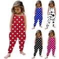 thumbnail image 1 of Baby Girl Romper Girls Sleeveless Suspenders Romper Jumpsuits Girls Jumpsuit Black 18-24 Months, 1 of 4