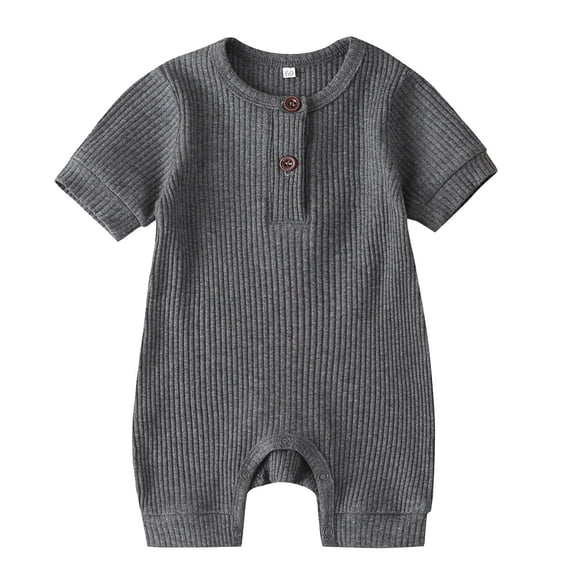 Baby Girl Romper Solid Girls Summer Outfits Short Sleeve Cute Baby Clothes 3-6 Months Baby Girl Clothes Boys Girls Fashion