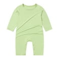 thumbnail image 1 of Baby Girl Romper Solid Summer Clothes Girl Long Sleeve Toddler Clothes 12-18 Months Girl Clothes Boys Girls Fashion, 1 of 8
