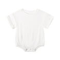 thumbnail image 1 of Baby Girl Romper Solid Summer Rompers Short Sleeve Little Girls Clothes Baby Girl Clothes 18-24 Months Boys Girls Fashion, 1 of 7