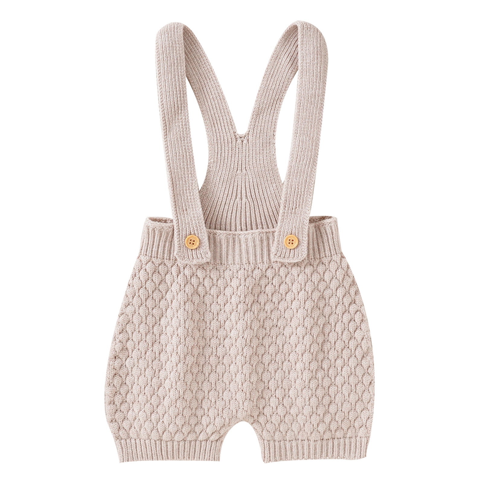 Baby Girl Rompers Knit Suspender Sleeveless Solid Sweater Clothes