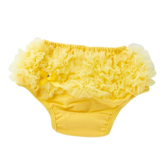 Baby Girl Ruffle PP Pants Bow Bloomers Diaper Nappy Cover Pes 0-24M 0-6Months