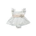 thumbnail image 1 of Baby Girl Ruffle Romper Lace Tutu Dresses Embroidered Sleeveless Summer Outfit, 1 of 8