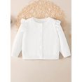 thumbnail image 1 of Baby Girl Ruffle Trim Button Up Cardigan, 1 of 2