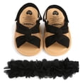 thumbnail image 1 of Baby Girl Sandals Summer Beach Shoe with Headband Set, 1 of 3