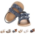 thumbnail image 1 of Baby Girl Sandals Summer Crib Shoes Bowknot Soft Sole Infant Girls Princess Dress Flats First Walker Shoes, 1 of 7