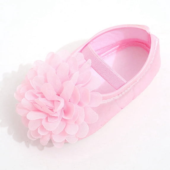 Baby Girl Shallow Princess Shoes Newborn Satin Shoes Soft Sole Toddler Infant Shoes First Walkers