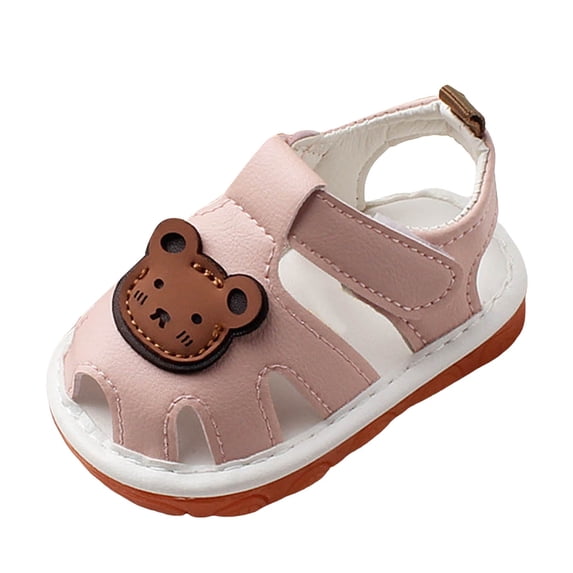 Baby Girl Shoes Baby Girl Boy Sandals Comfort Summer Outdoor Casual Beach Shoes with Anti Slip Rubber Sole Toddler Prewalker First Walking Shoes,Pink