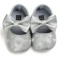 thumbnail image 1 of Baby Girl Shoes Heart Pattern Embossed Princess, 1 of 13