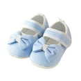 thumbnail image 1 of Baby Girl Shoes Rubber Sole Non Indoor Slipper Girls First Walking Floor Shoes With Cute Bows Baby Shoes Pregnancy Congratulations Mom Stuff, 1 of 3
