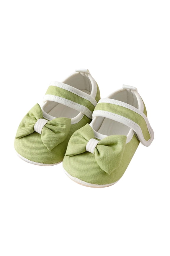 Baby Girl Shoes Rubber Sole Non Indoor Slipper Girls First Walking Floor Shoes With Cute Bows Baby Shoes Pregnancy Congratulations Mom Stuff