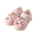 thumbnail image 1 of Baby Girl Shoes Rubber Sole Non Indoor Slipper Girls First Walking Floor Shoes With Cute Bows Baby Shoes Pregnancy Congratulations Mom Stuff, 1 of 6