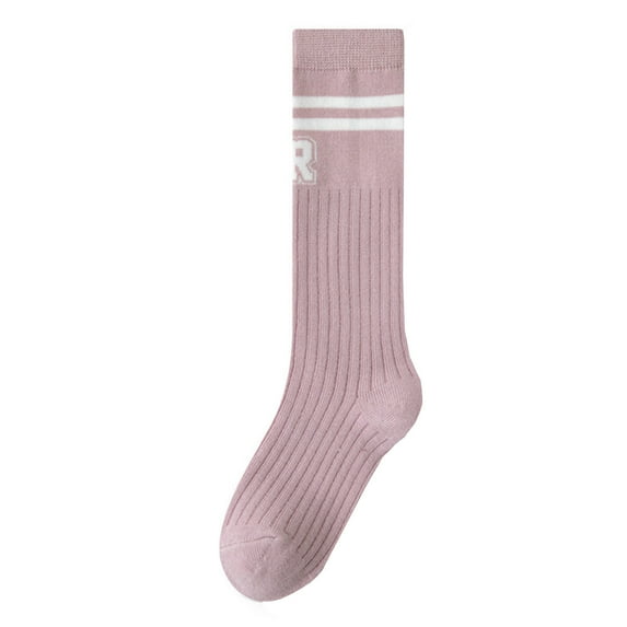 Kids Girls Knee High Socks Cotton Cute Sport School Fashion Stripe Sock