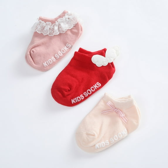 Baby Girl Socks Super Soft Baby Cotton Socks Cute Socks for Baby Girls Cute Baby Girl Lace Ruffle Socks, 0-5Y