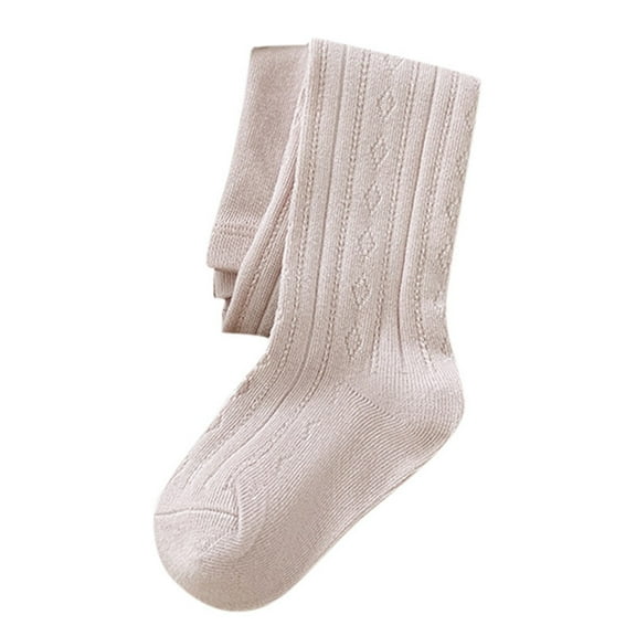 Baby Girl Socks Tights Cable Knit Footed Pantyhose Stockings Toddler Leggings Pink For Active Sports 0-6M
