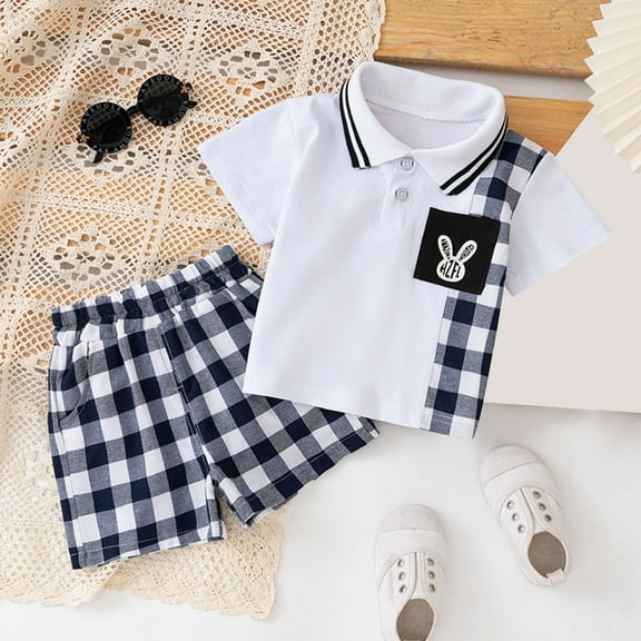 Baby Girl Summer Clothes 2 Piece Short Sleeve T-Shirt Tops Shorts Outfit Set Light Blue 7-8 Years