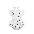 thumbnail image 1 of Baby Girl Summer Clothes Outfits Sleeveless Lace Floral Romper Dress Newborn Outfit, 1 of 7