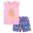 thumbnail image 1 of Baby Girl Summer Short Set Female Cute T-Shirt Shorts 2pcs Clothes Outfits Girls Summer Set 2-8 Years,2-3 Years, 1 of 9