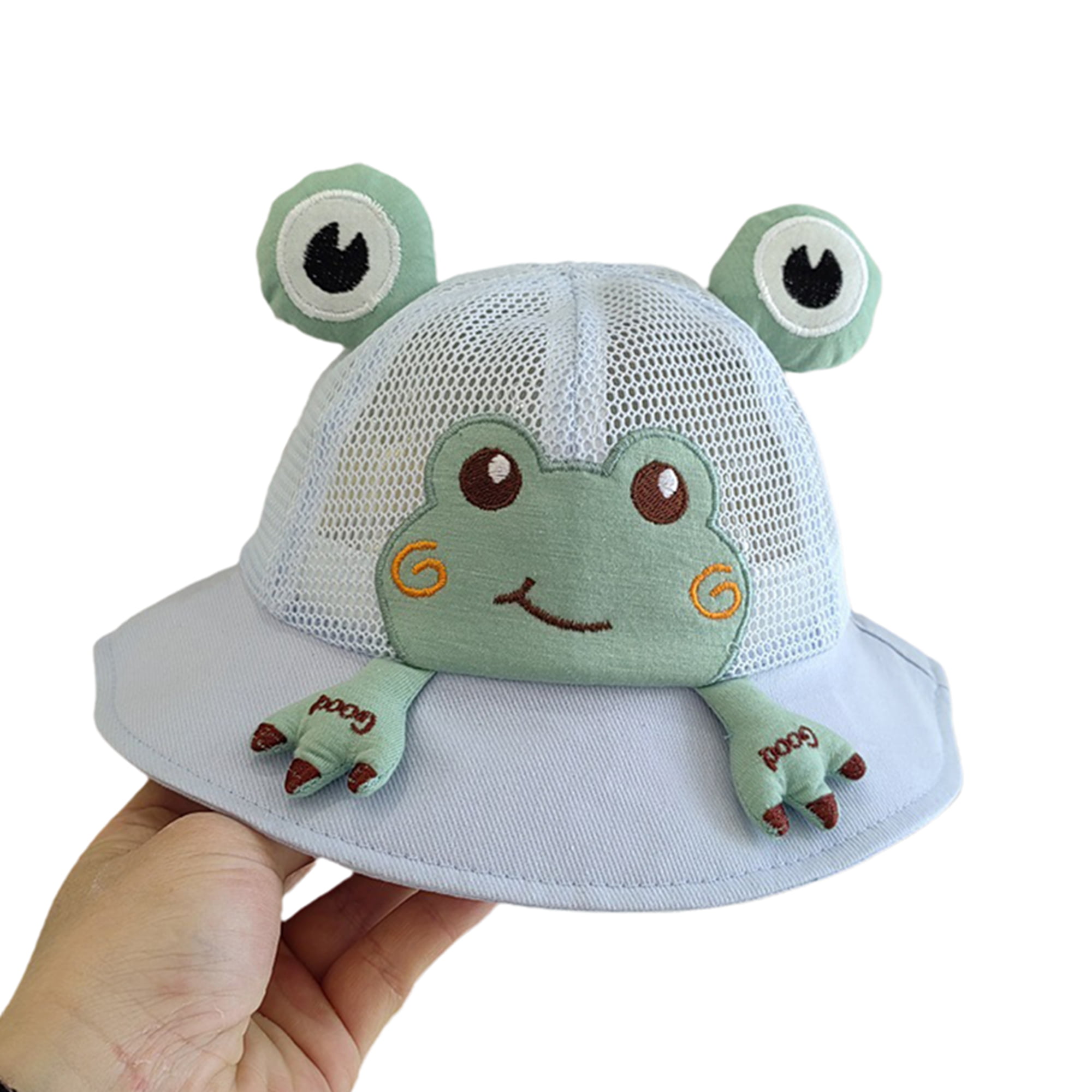 Baby Girl Sun Hat Infant Frog Hat Toddler Bucket Hats Wide