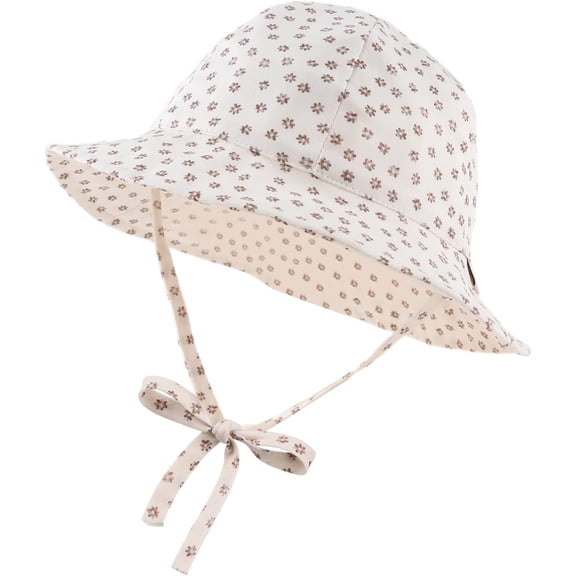 Baby Girl Sun Hat Infant Wide Brim Beach Hats Toddler Summer Bucket Hat Kids Outdoor Adjustable Hats